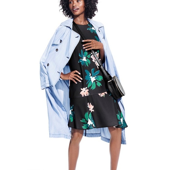 Who What Wear Floral Sheath Dress Asymmetrical J13 - Picture 2 of 7